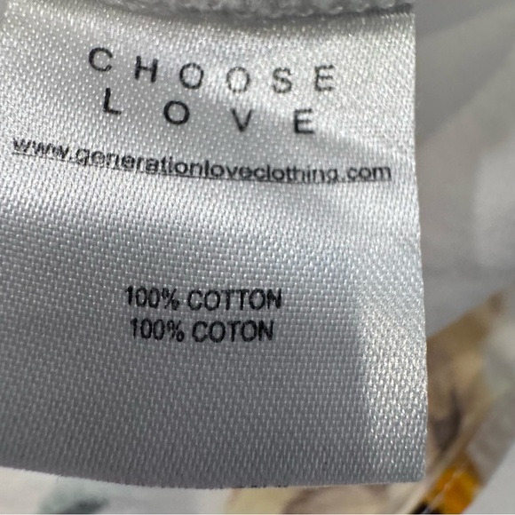 Generation Love Women’s Off The Shoulder Floral Cotton Top Size Large - Picture 8 of 9